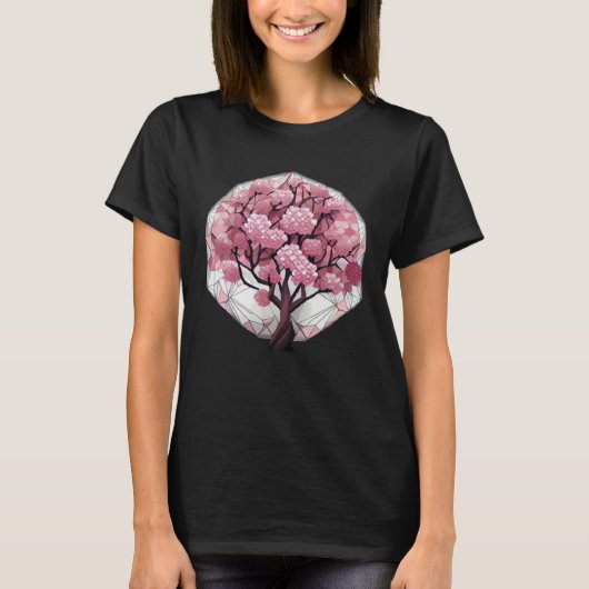 An Elegant and Beautiful Cherry Blossom Sphere Tre T-shirt (Voorkant)