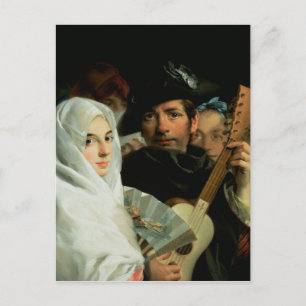 An Elegant Couple uit Madrid, c.1770 Briefkaart