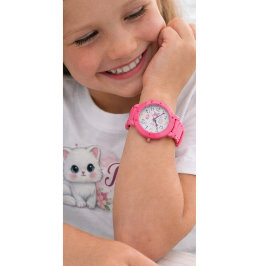 An elegant pink watch horloge