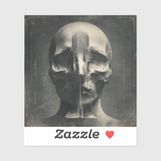 An Elegy in Veil — Gothic Fine Art Sticker (Vel)