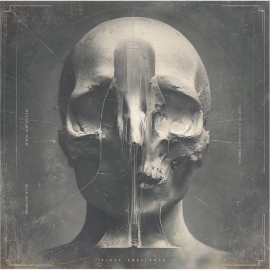 An Elegy in Veil — Gothic Fine Art Sticker (Voorkant)