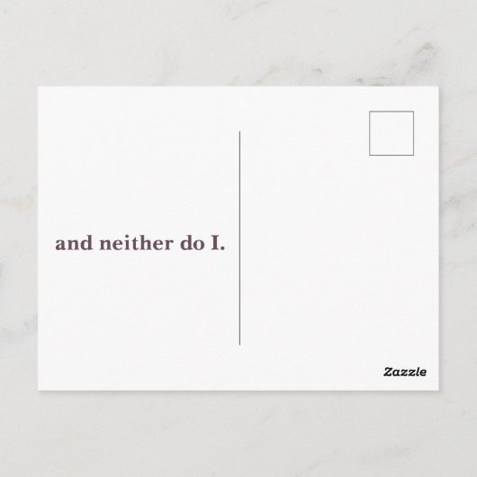 An Elephant Never Forgets Postcard Briefkaart (Achterkant)