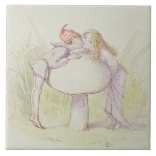 An Elf en a Fairy Tegeltje