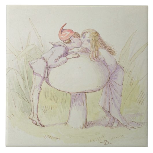 An Elf en a Fairy Tegeltje (Voorkant)