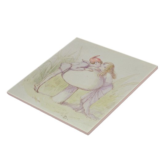 An Elf en a Fairy Tegeltje (Zijkant)