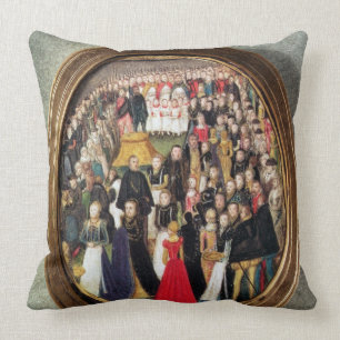 An Elizabeth Maundy Ceremony, c.1560 (m/c op vel) Kussen