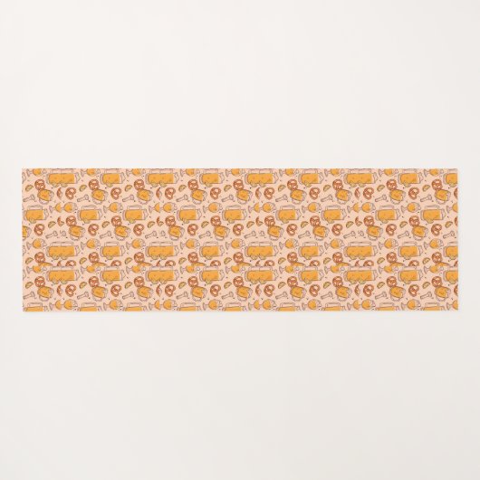 An elongated, rectangular piece of fabric  yogamat (Achterkant (horizontaal))