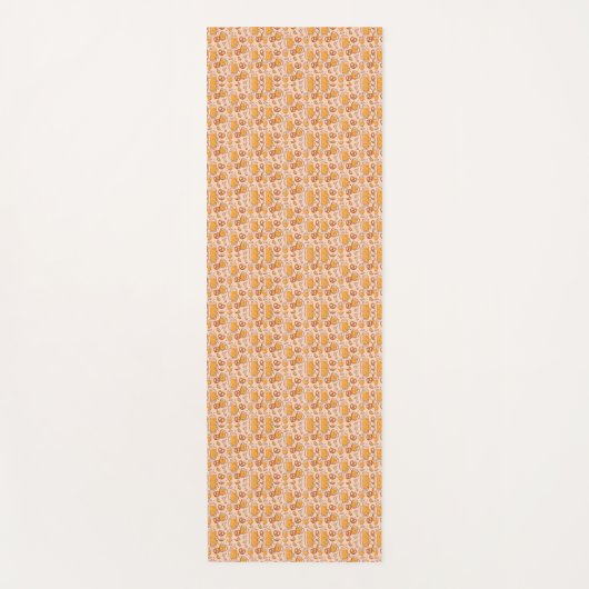 An elongated, rectangular piece of fabric  yogamat (Voorkant)
