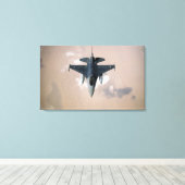 An Emirati F-16 Canvas Afdruk (Insitu (Houten vloer))