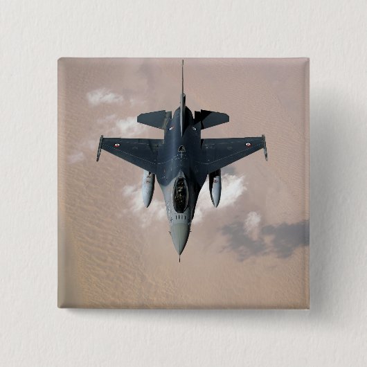 An Emirati F-16 Vierkante Button 5,1 Cm (Voorkant)