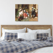 An Engaging Tale, 1894 (olie op het paneel) Canvas Afdruk (Insitu (Slaapkamer))