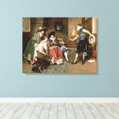 An Engaging Tale, 1894 (olie op het paneel) Canvas Afdruk (Insitu (Houten vloer))
