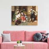 An Engaging Tale, 1894 (olie op het paneel) Canvas Afdruk (Insitu (Woonkamer))