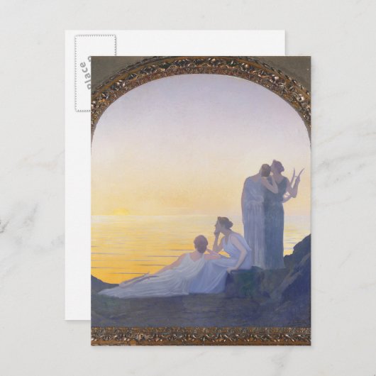 An Evening in Ancient Times, 1908 Briefkaart (Voorkant / Achterkant)