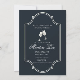 An Evening To Toast Invitation Kaart