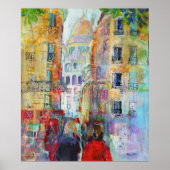 An Evening Walk to Sacre Coeur Poster (Voorkant)