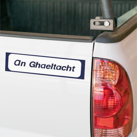 An Ghaeltacht Bumpersticker (Op Truck)