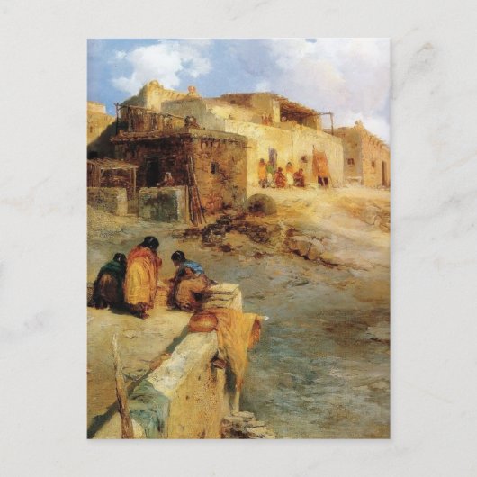 An Indian Pueblo Laguna New Mexico - 1906 Briefkaart (Voorkant)