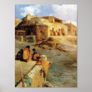 An Indian Pueblo Laguna New Mexico - 1906 Poster