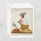 An Indian Snake Charmer with a Cobra, from a Frenc Briefkaart (Voorkant / Achterkant)