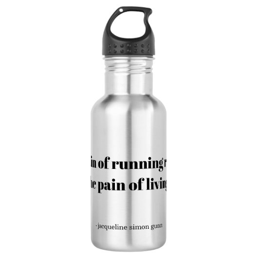 An inspirational quote for runners waterfles  (Voorkant)