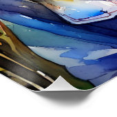 an intelligent watercolor Hedgehog Perfect Poster (Hoek)