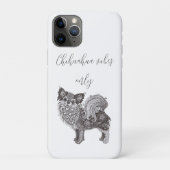 An iPhone 11 Pro case with chihuahua (Achterkant)