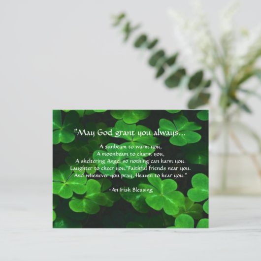 An Irish Blessing Briefkaart (Staand voorkant)