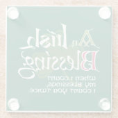 An Irish Blessing Glazen Onderzetter (Achterkant)