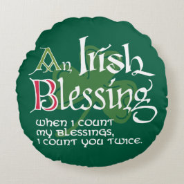 An Irish Blessing Rond Kussen