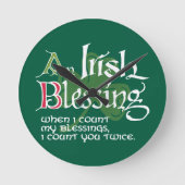 An Irish Blessing Ronde Klok (Voorkant)
