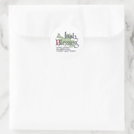 An Irish Blessing Ronde Sticker