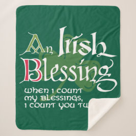 An Irish Blessing Sherpa Deken