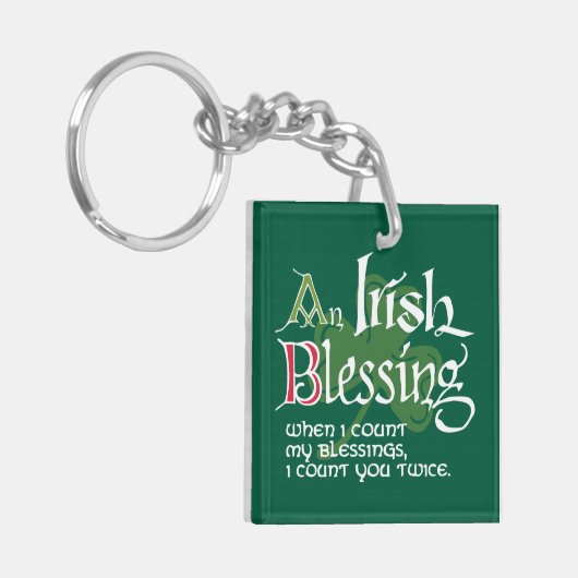 An Irish Blessing Sleutelhanger (Voorkant Links)