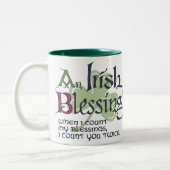 An Irish Blessing Tweekleurige Koffiemok (Links)