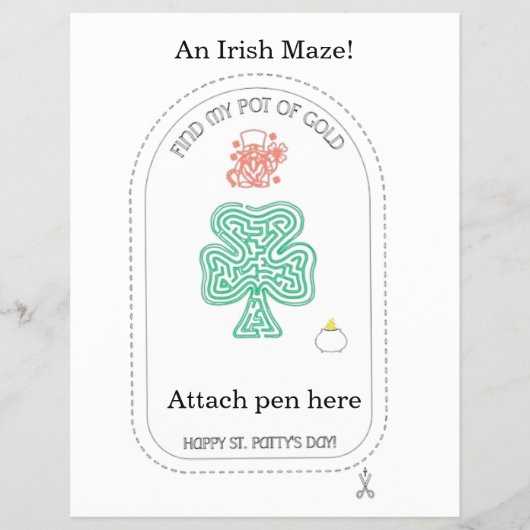 An Irish maze! Flyer (Voorkant)