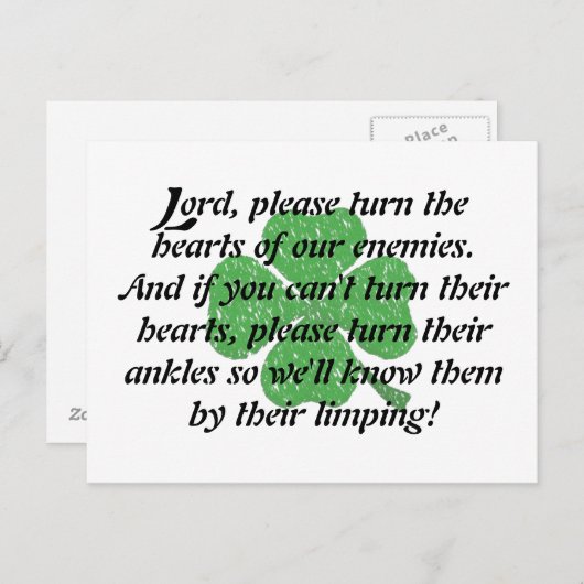 An Irish Prayer Briefkaart (Voorkant / Achterkant)