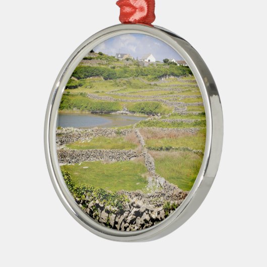 An Irish Stone Wall Metalen Ornament (Links)