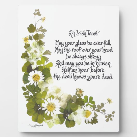 An Irish Toast Fotoplaat (Voorkant)
