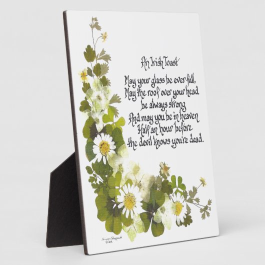 An Irish Toast Fotoplaat (Zijkant)