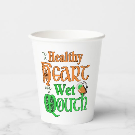 An Irish Toast ID607 Papieren Bekers (Voorkant)