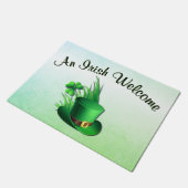 An Irish Touch Leprechaun Clove Hat in Grass Deurmat (Schuin)