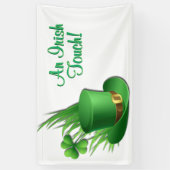 An Irish Touch Leprechaun Clove Hat in Grass Spandoek (Verticaal)