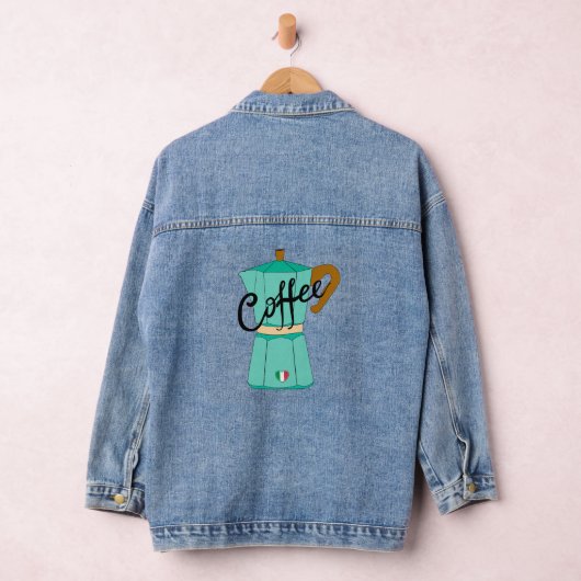 An Italian coffee moka Denim Jacket (Hangar)