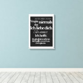 An Meinen Sohn Canvas Afdruk (Insitu (Houten vloer))