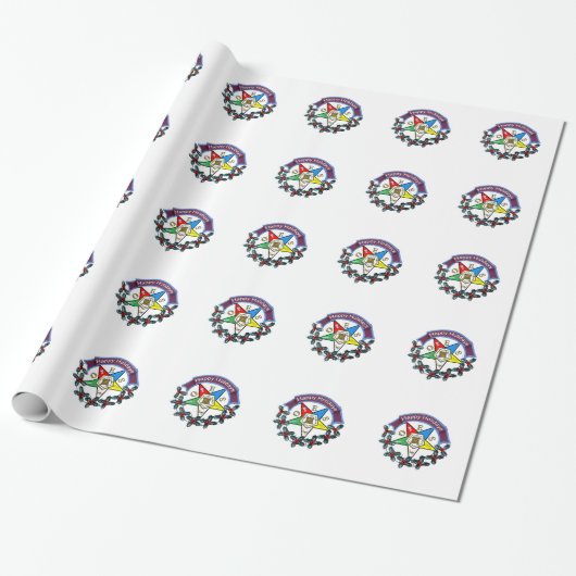 An OES Kerstmis Cadeaupapier (Uitgerold)