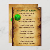 An Old Irish Blessing Parchment Briefkaart (Voorkant / Achterkant)