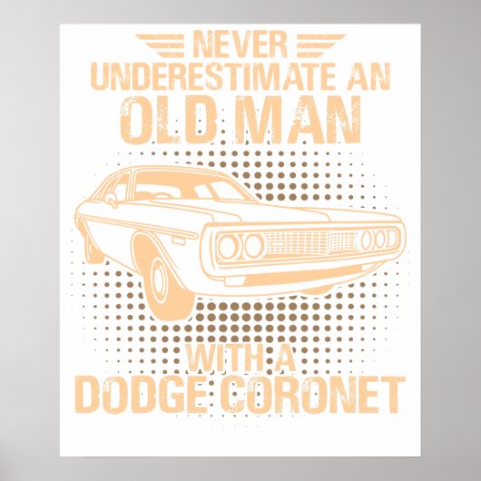 An Old Man Dodge Coronet 1972 Poster (Voorkant)