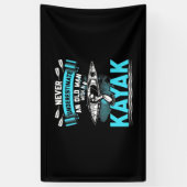 An Old Man With A Kayak Spandoek (Verticaal)