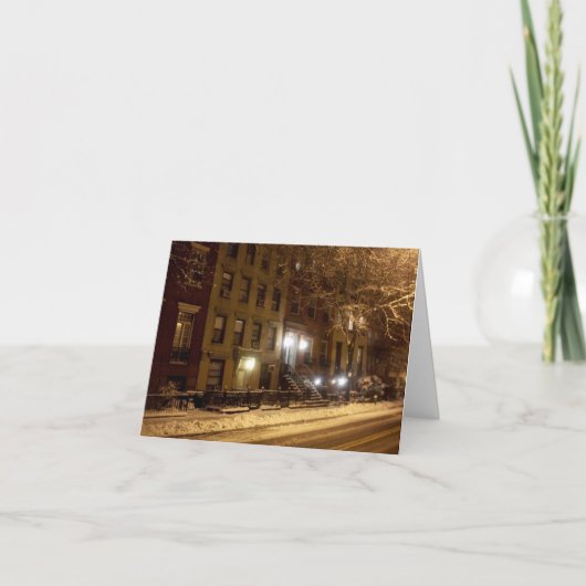 'An Old New York Winter' Card - Old Fashioned Feestdagen Kaart (Voorkant)